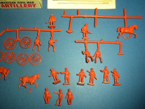 AMERICAN CIVIL WAR ARTILLERY - S.14 AIRFIX 1960's figures with box HO/OO England - Picture 5 of 16