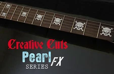 Evil Angry Skull MOP Fretboard Marker Inlays Sticker Decal for BASS and GUITAR