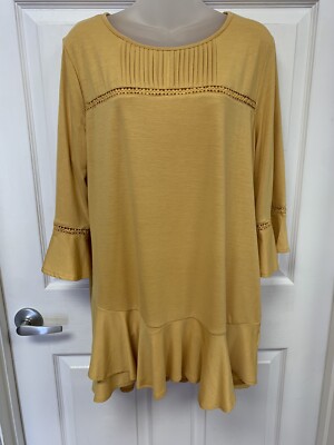NWT Seven Forty Two Gold Dust II M top womens Retail $49 (B)