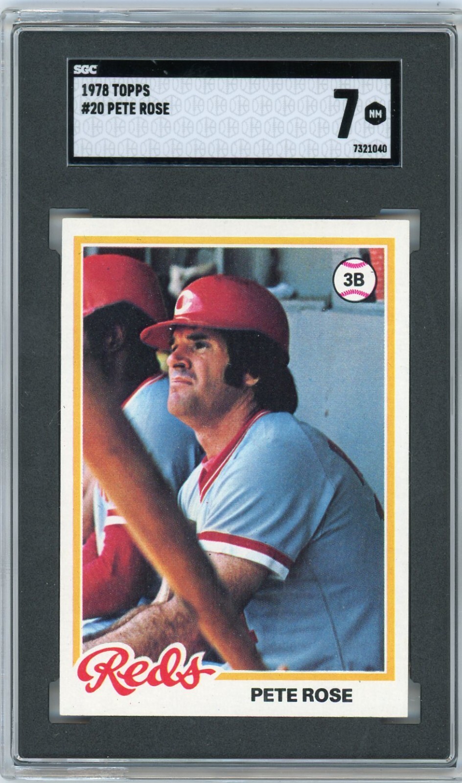 1978 Topps Pete Rose Cincinnati Reds #20 SGC 7