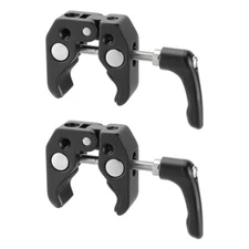 2x CAMVATE Super Crab Clamp With Strengthened Screw Knob & 1/4" Mounting Points