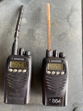  2 Pair of Kenwood TK2170K Programmed VHF 136-174 Mhz 5W 128 Ch Battery  Clip
