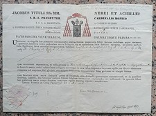 CCC30- Certificat Du Cardinal Giacomo Monico Relique Authentique