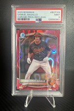 2025 Bowman - Chrome Prospects Samuel Basallo #BCP-109 Red Lava Refractor /5