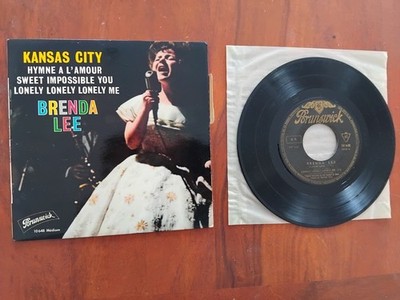 Brenda LEE - EP Kansas City +3 +LANGUETTE - BIEM - FR 1963 - BRUNSWICK 10648