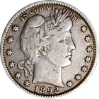 1892-P Barber Quarter