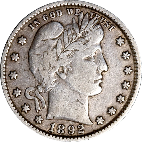1892-P Barber Quarter