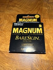 Trojan Magum Bareskin Large Size Condoms - 3 Count