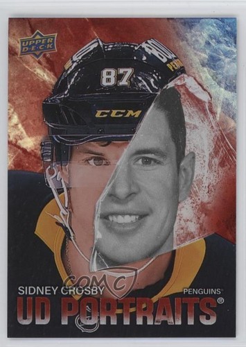 2025-26 Upper Deck Series 2 UD Portraits Red 105/199 Sidney Crosby #P-33