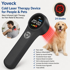 1760mW Cold Laser Pain Relief Device 660nm 810nm 980nm for Sports Injuries LLLT