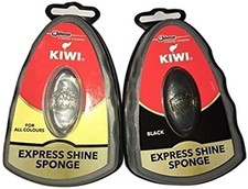 Kiwi Express Shoe Shine Sponge, Black and neutral 0.2 fl oz, Multicoloured