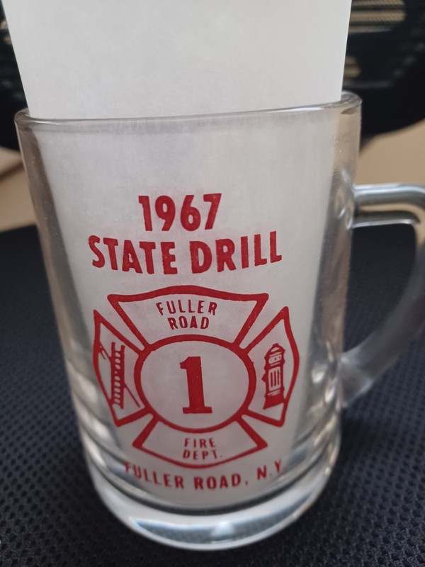 1967  FIRE DEPARTMENT State Drill, Fuller Road N.Y. . Mug