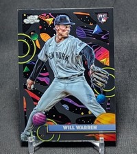 Will Warren Rookie RC 2025 Topps Cosmic Chrome Baseball Card 23 New York Yankees. rookie card picture
