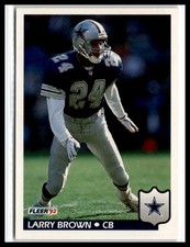 Larry Brown 1992 Fleer #78 Dallas Cowboys