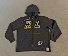 VTG Y2K Ralph Lauren Polo Jeans Embroidered Zip Hooded Sweatshirt - Size Large