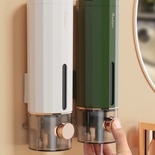 Bathroom Shower Soap Dispenser Shampoo Gel Wall Mounted Touch-Free Waterproof UK