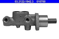ATE Hauptbremszylinder 03.2122-1942.3 FüR Peugeot