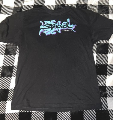 80EIGHTY Black Short Sleeve Cotton Graphic Crew Neck Men's T-Shirt XL