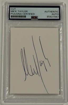 Ｉｔ‘ｓ Ｏｎｌｙ…』Ｐａｃｋａｇｅ ｓｉｇｎｅｄ ｂｙ Ｍｉｃｋ Ｔａｙｌｏｒ Mick Taylor Signed Cut PSA Authentic Autograph The Rolling Stones