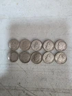 lot of 10 Roosevelt SILVER dimes 1960 to 1964