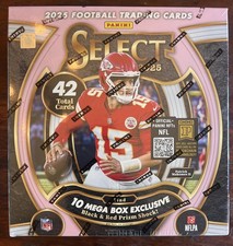 2025 Panini Select NFL Football Pink Mega Box Black/Red Prizm Factory  🛥📦