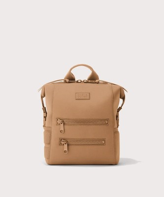 Dagne Dover Indi Large Neoprene Diaper Bag Backpack Camel NEW $250 MSRP