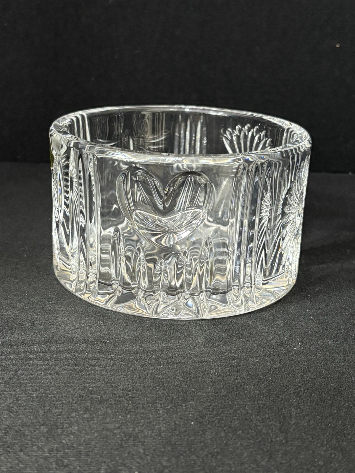 Waterford Millennium Series Crystal Champagne Wine Bottle Coaster Bowl 5 1/4''