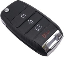Flip Key Fob Shell Case fit for Optima Rio Soul Sorrento Sportage Keyless Entry