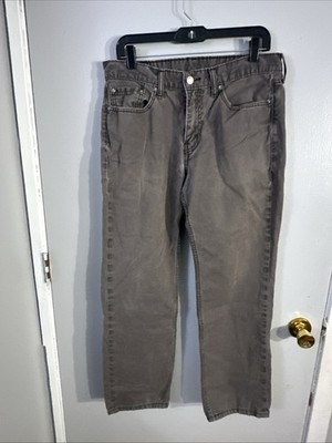 Levis 514 Jeans Mens 33x30 Gray Straight Leg Denim Casual 5 Pocket Straight Fit
