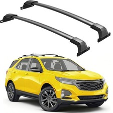 Roof Rack Cross Bars 220lbs Compatible with 2018-2024 Chevy Chevrolet Equinox...