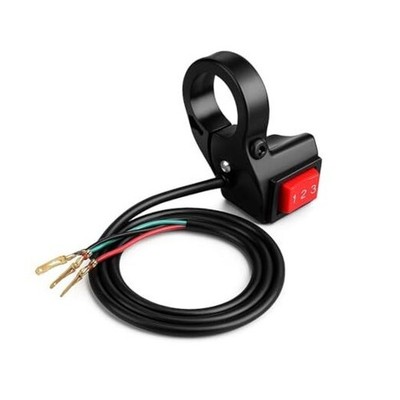 3 Speed Switch 22mm 7/8in Motorcycle Handlebar Switch Ebike Handlebars Bars 