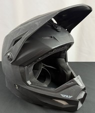 Fly Racing Kinetic Matte Black Motorcycle Hel...