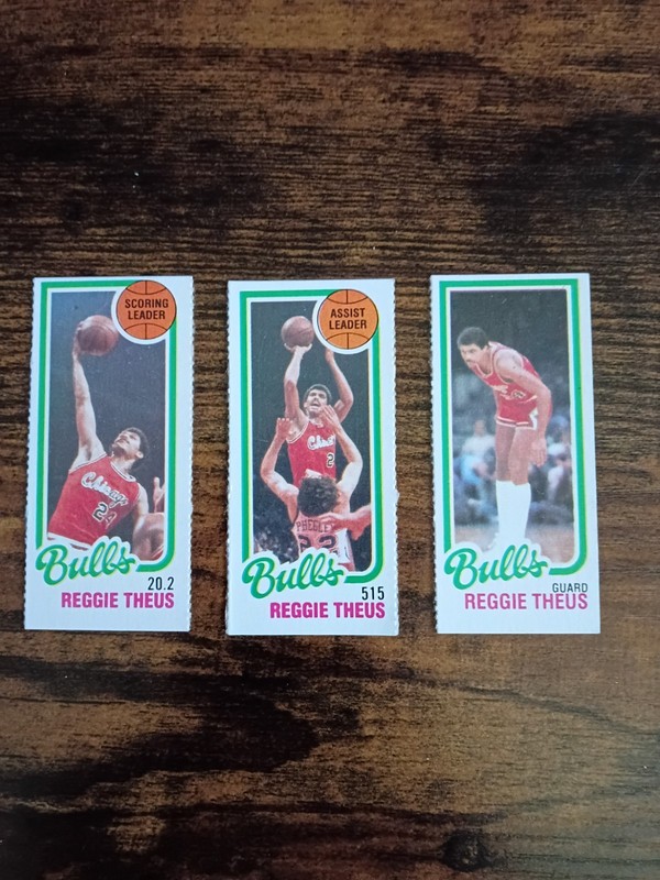 1980-81 Topps Reggie Theus Vintage Basketball Card Lot (3 CT) Chicago Bulls 