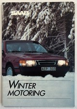 Saab 1985 Winter Motoring Guide Book Saab 9000 Launch Front-wheel Drive