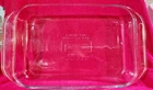 Vintage PYREX 2233 Clear Glass 9 by 13 inch 3Qt Casserole Dish