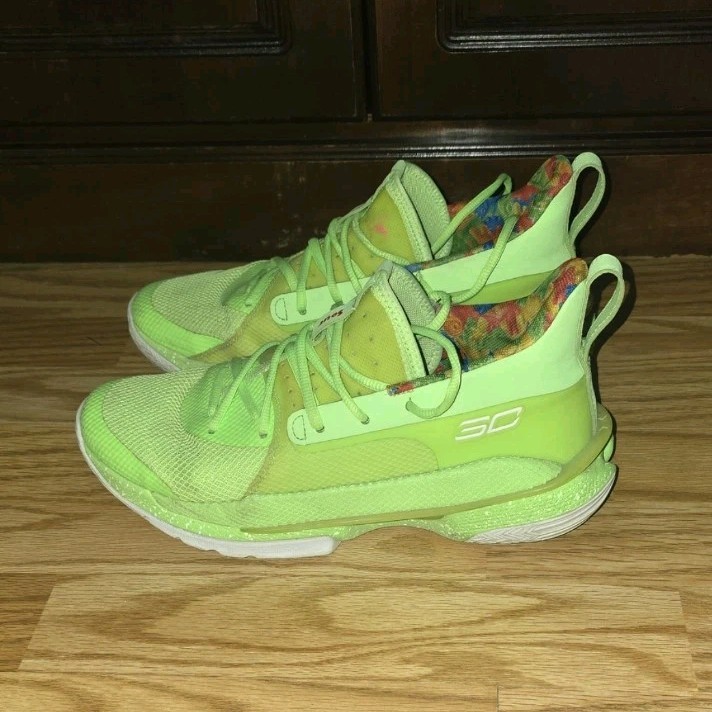 Under Armour Stephen Curry x Sour Patch Kids Basketball Shoes Mens Size 9.5 Lime Under Armour Stephen Curry 7 Sour Patch Kids Lime 3021258  main image 2