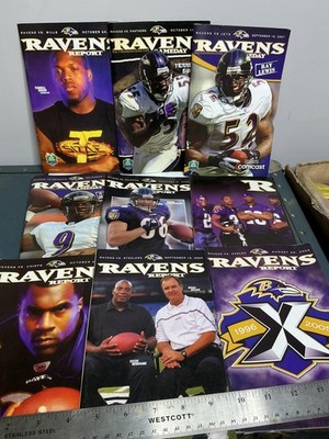 Baltimore Ravens Program Lot Purple NFL Football Gameday Ravens Report 2000s