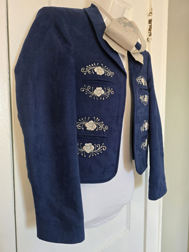 Charro / Mariachi Silver Embroidered Jacket