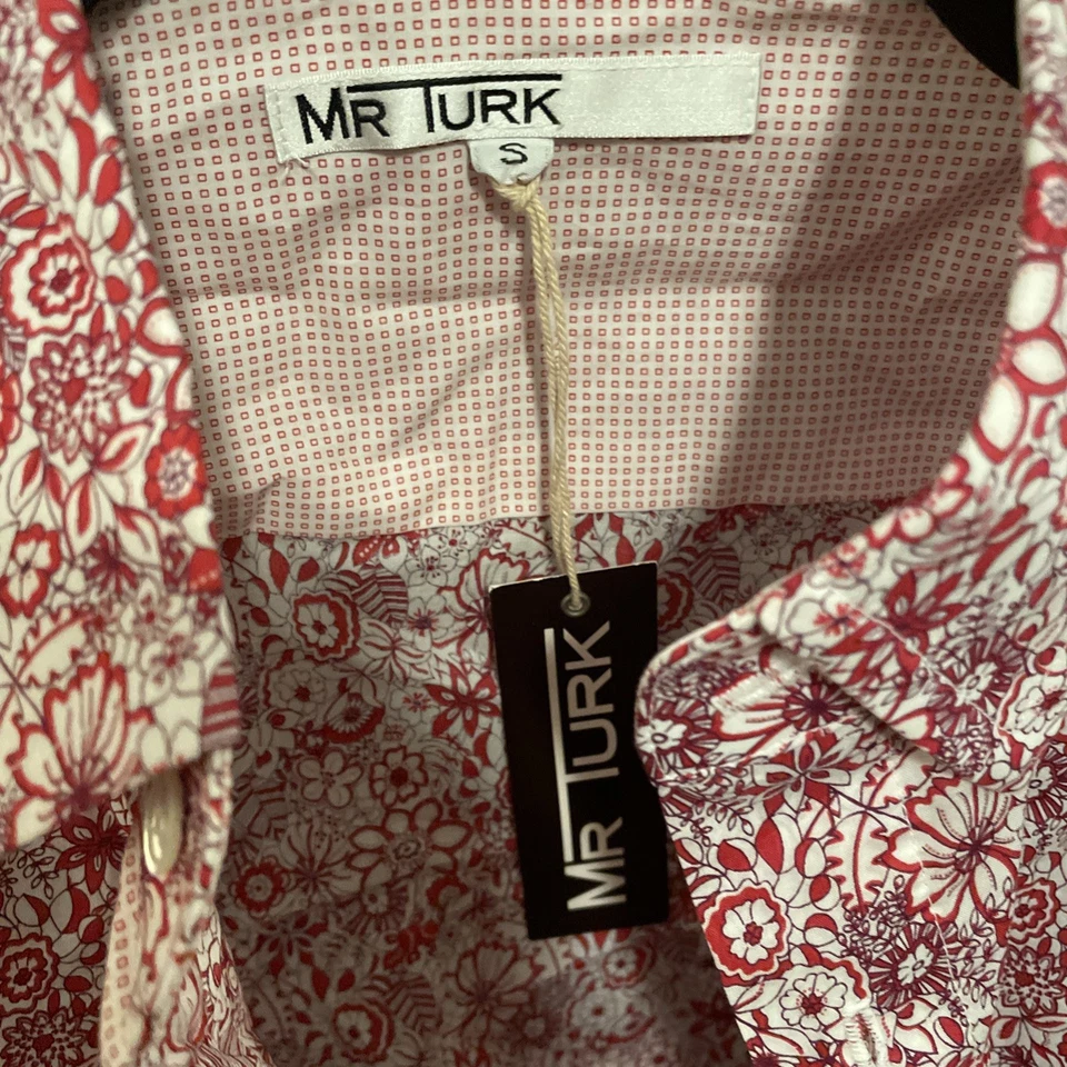 RARO NUEVO con Etiquetas Mr. Turk Hecho en EE. UU. CA Rosa Multi Floral Todo Pequeño Foto 2 de 4