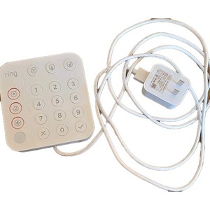 Ring Keypad 4AT2S7 Z-Wave Plus Wired White with AC Adapter