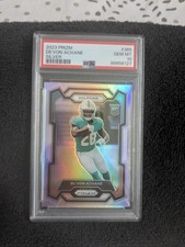 2023 Panini Prizm DE’VON ACHANE Silver Prizm Rookie 365 RC Dolphins Devon PSA 10