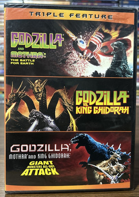 Godzilla and Mothra Godzilla Vs King Ghidorah Triple Feature DVD NEW
