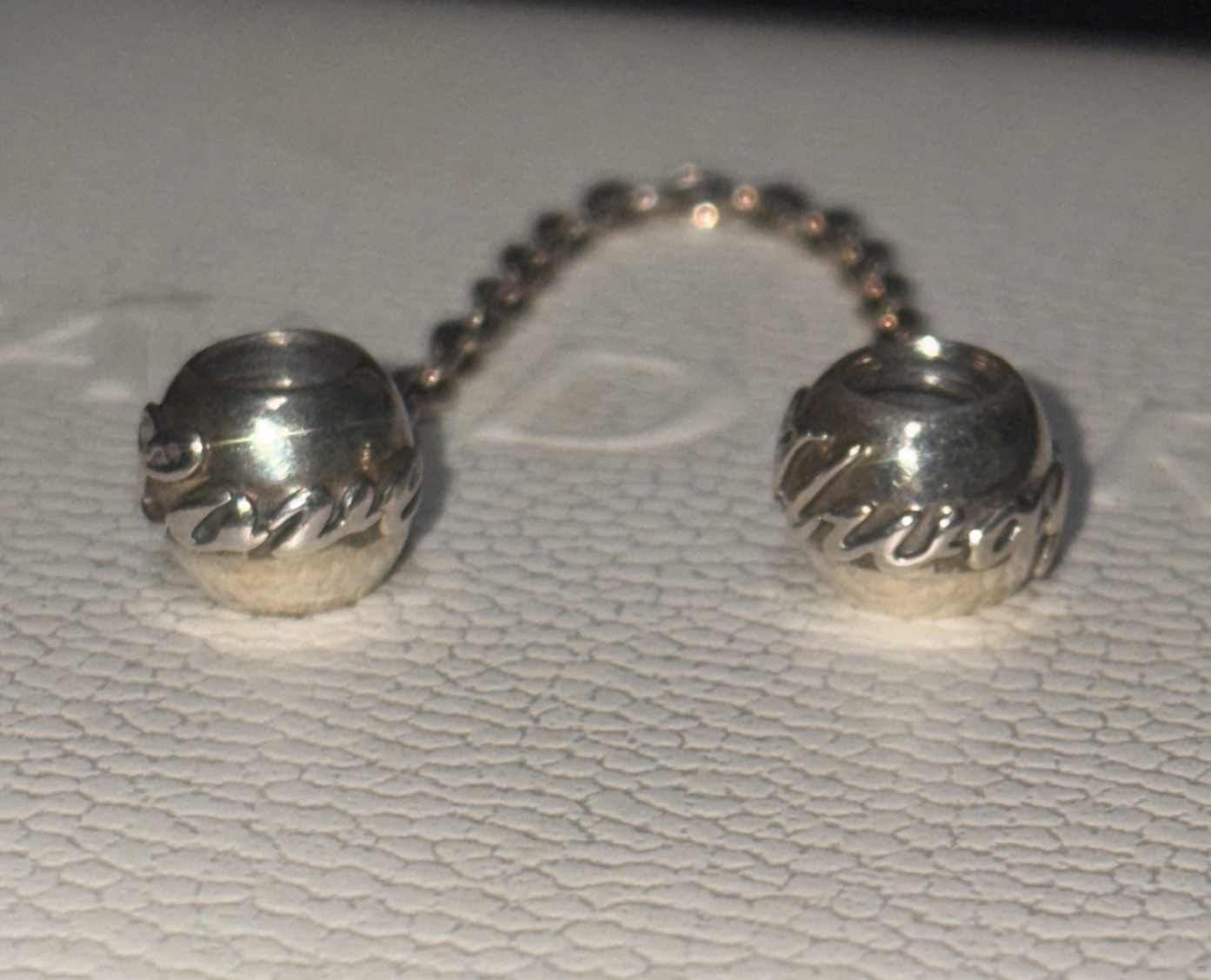 Authentic Pandora Love Always Script Sterling Sil… - image 1