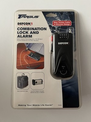 Brand New, Targus Defcon 1 Ultra Combination Lock And Alarm For Laptop