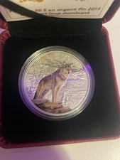 2015	$20 FINE SILVER COIN IMPOSING ALPHA WOLF	143726