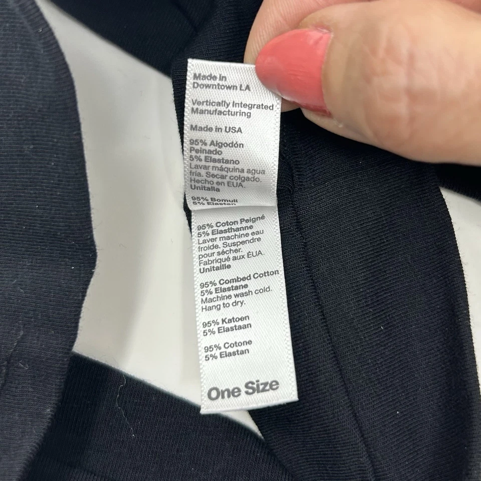 Lote de 5 diademas American Apparel negras talla única algodón elastano elástico nuevas sin etiquetas Foto 4 de 4