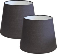 2 X E27 Stoffschirm Textil Lampe Leuchte Tischlampe Stehlampe Lampenschirm ⌀ 26