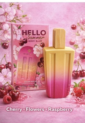 Secret Plus Hello Summer Berry Blast Eau de Parfum Spray 3.4 fl oz Cherry Raspb 