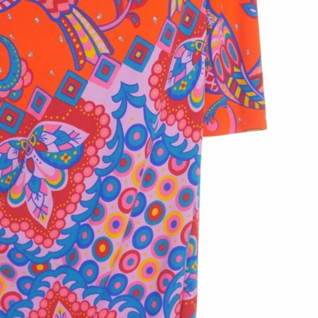 Abito DSQUARED DSQUARED2 22AW maglia viscosa increspato manica lunga XS arancione u