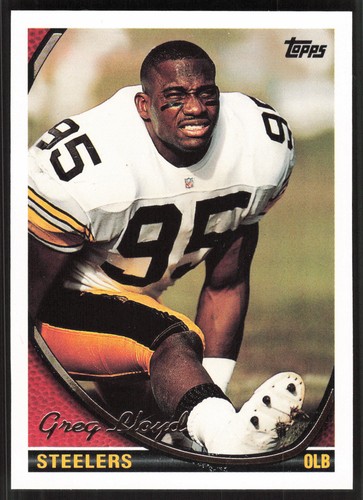 Greg Lloyd, 1994 Topps, #268, Pittsburgh Steelers,